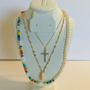 Three layers necklace